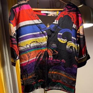 Trina Turk Multicolor V-Neck Top